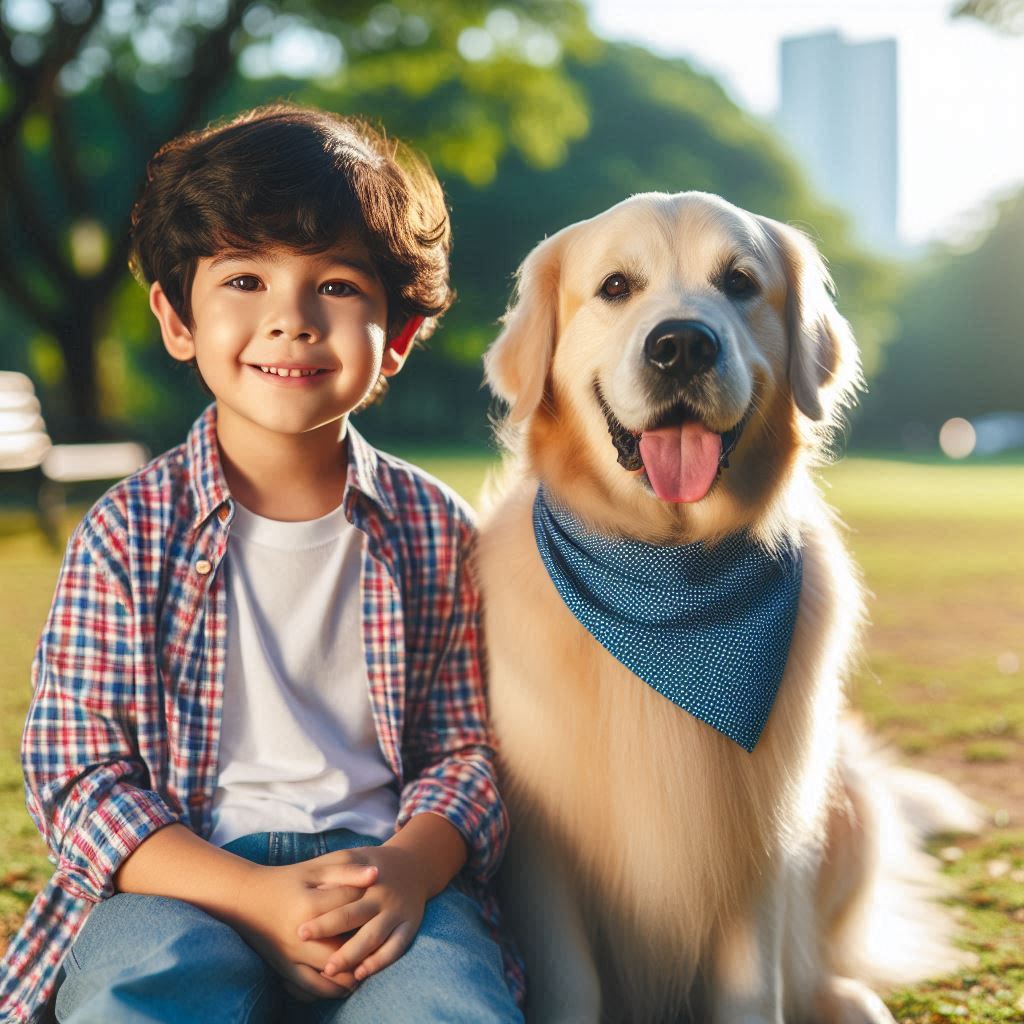 Golden Retriever: o melhor amigo da família e das crianças.