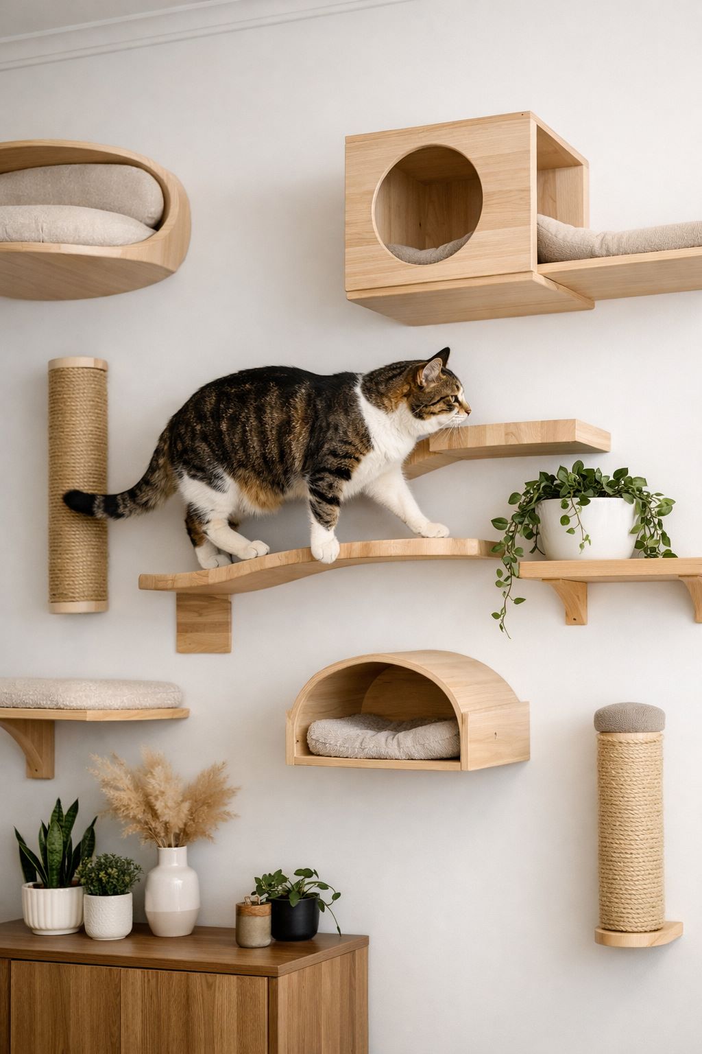 📸 Gatos adoram altura: explore a verticalização para melhorar o bem-estar felino.