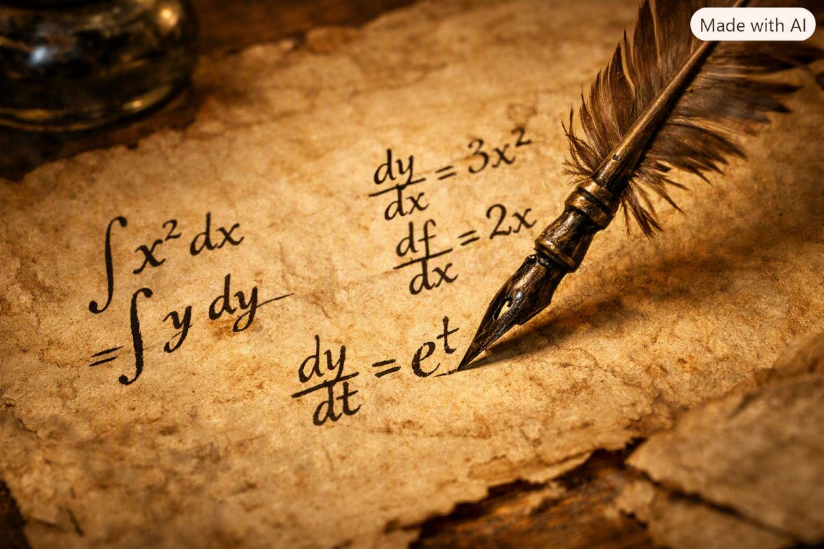 📸 A notação matemática intuitiva criada por Leibniz tornou o cálculo acessível e é o padrão utilizado mundialmente até hoje.