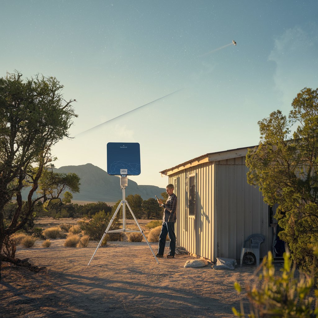 Internet via satélite: conectando regiões isoladas ao resto do mundo.