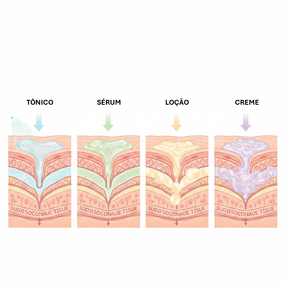 📸 Entender como a pele absorve cada produto ajuda a evitar erros comuns no skincare.