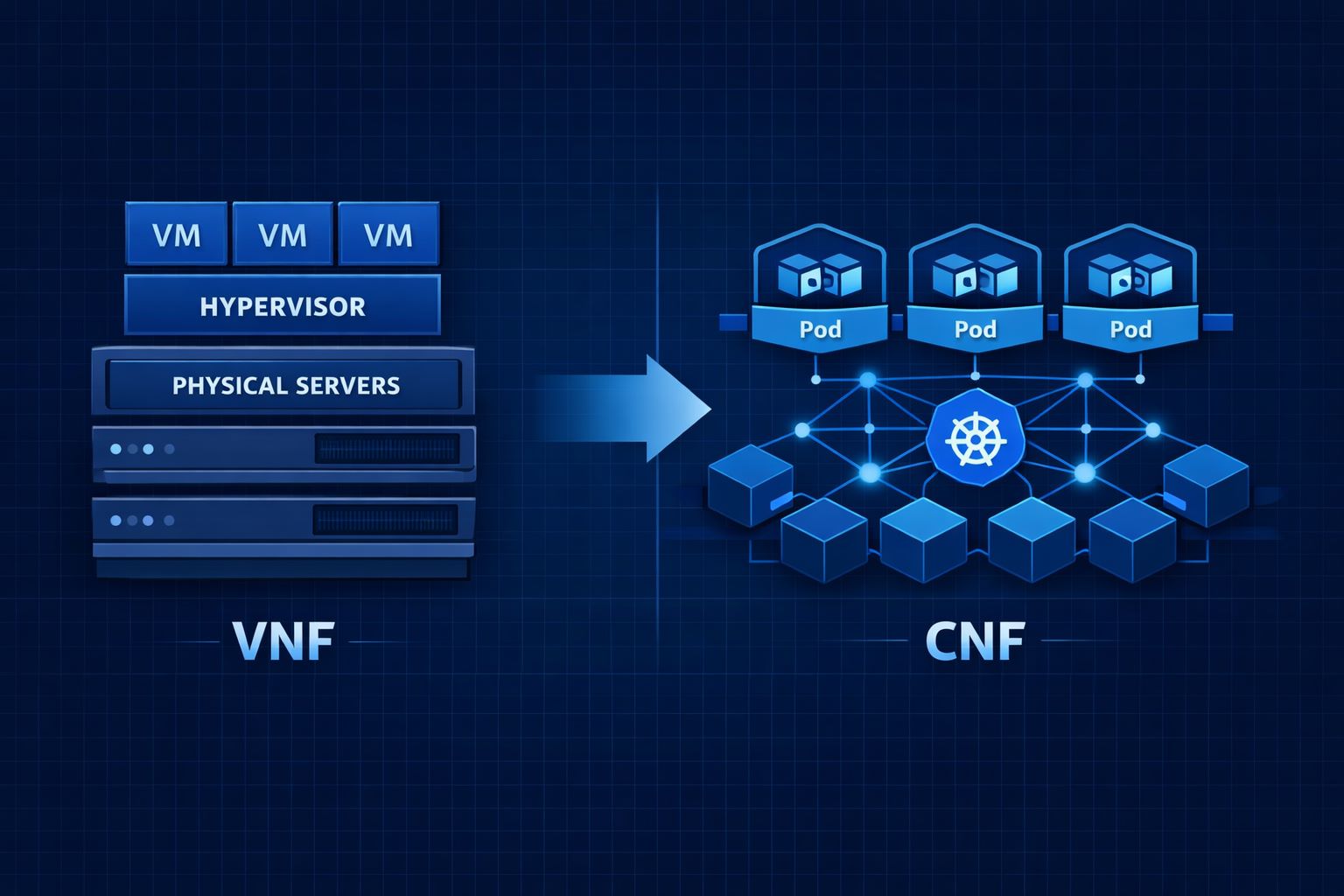 📌 Da virtualização tradicional à arquitetura cloud-native: a transformação que redefine as redes 5G.