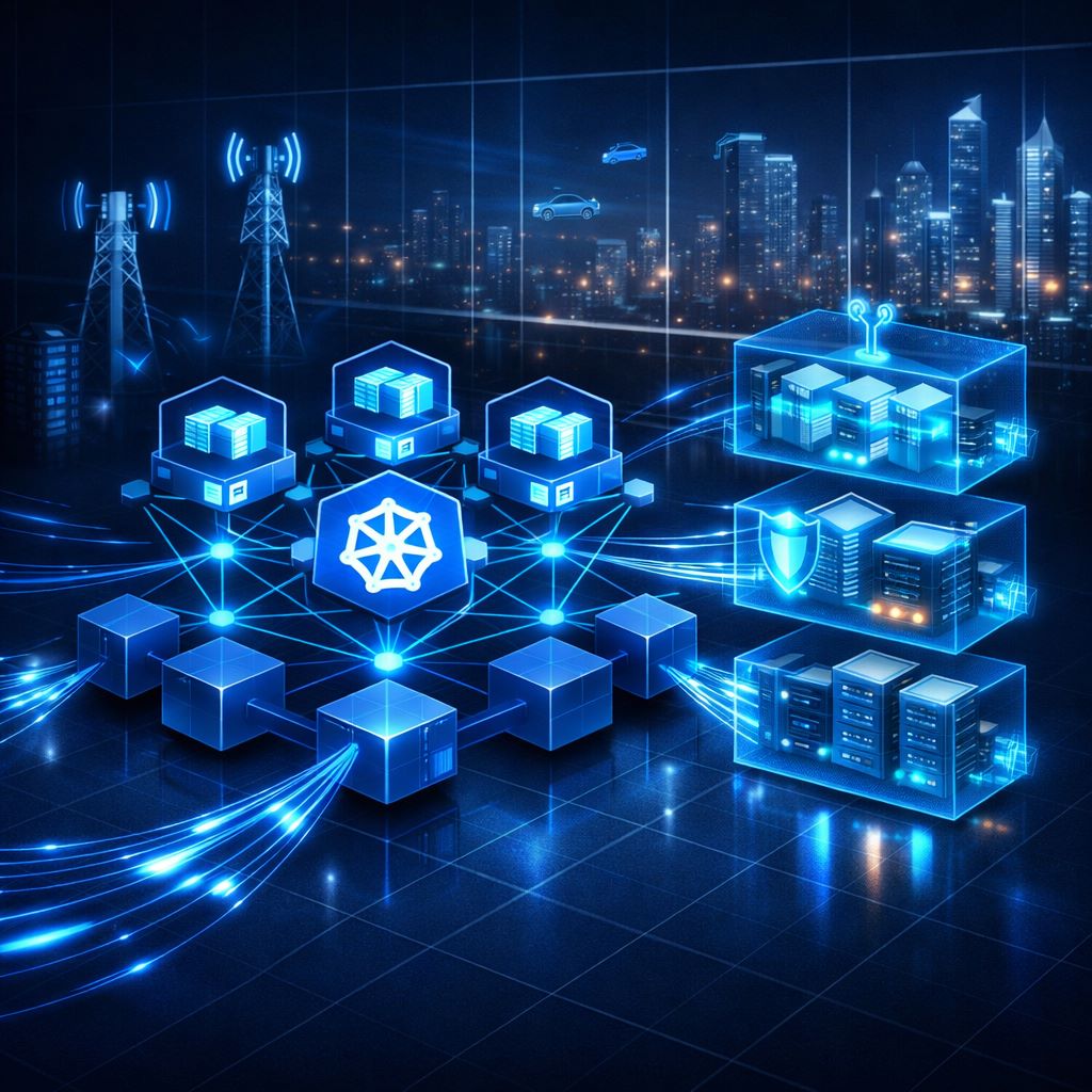 📌 Kubernetes como motor de orquestração: a infraestrutura que torna o 5G Cloud-Native possível.